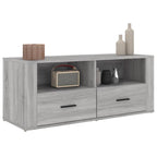 Meuble TV Gris Foncé Effet Bois - 100 cm-Mon Meuble TV-Sonoma gris-1-4