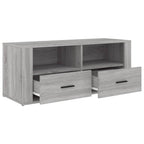 Meuble TV Gris Foncé Effet Bois - 100 cm-Mon Meuble TV-Sonoma gris-1-6
