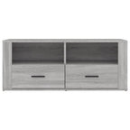 Meuble TV Gris Foncé Effet Bois - 100 cm-Mon Meuble TV-Sonoma gris-1-7