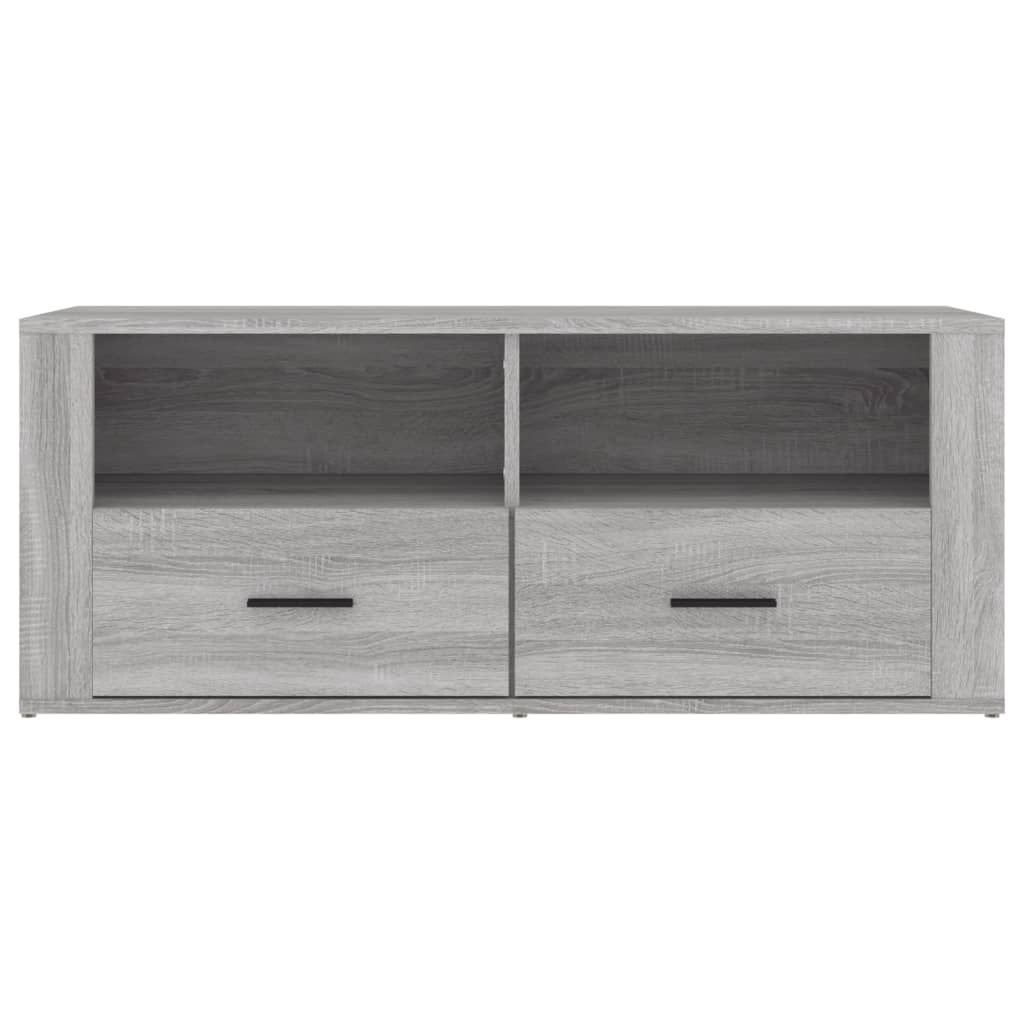 Meuble TV Gris Foncé Effet Bois - 100 cm-Mon Meuble TV-Sonoma gris-1-7