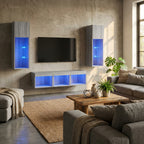 meuble-tv-gris-led-effet-chene-sonoma-5-pieces-decor