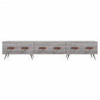 Meuble TV Gris Mat Effet Chêne - 150 cm-Mon Meuble TV-Gris béton-1-5