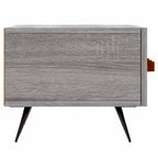 Meuble TV Gris Mat Effet Chêne - 150 cm-Mon Meuble TV-Gris béton-1-7