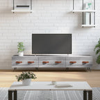 Meuble TV Gris Mat Effet Chêne - 150 cm-Mon Meuble TV-Sonoma gris-1-2