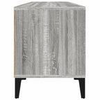 Meuble TV Gris Moderne Effet Chêne et Métal - 100 cm-Mon Meuble TV-100 cm-1-34.5 cm-7