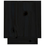 Meuble TV Gris Noir en Pin Massif - 70 cm-Mon Meuble TV-Gris-1-8