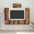 Meuble TV Gris Suspendu Effet Sonoma - 7 Pièces-Mon Meuble TV-Bois ancien-11
