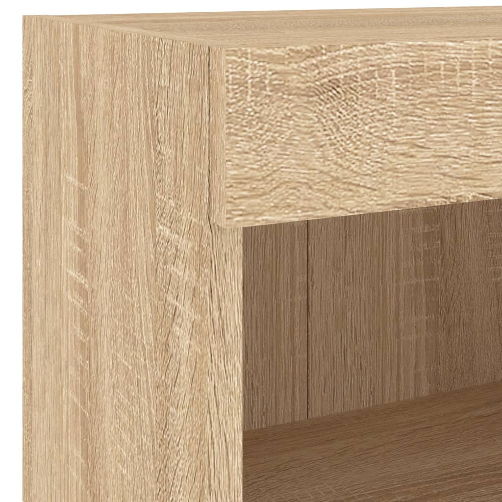 Meuble TV Gris Taupe Effet Chêne - 7 Pièces-Mon Meuble TV-Noir-7-10