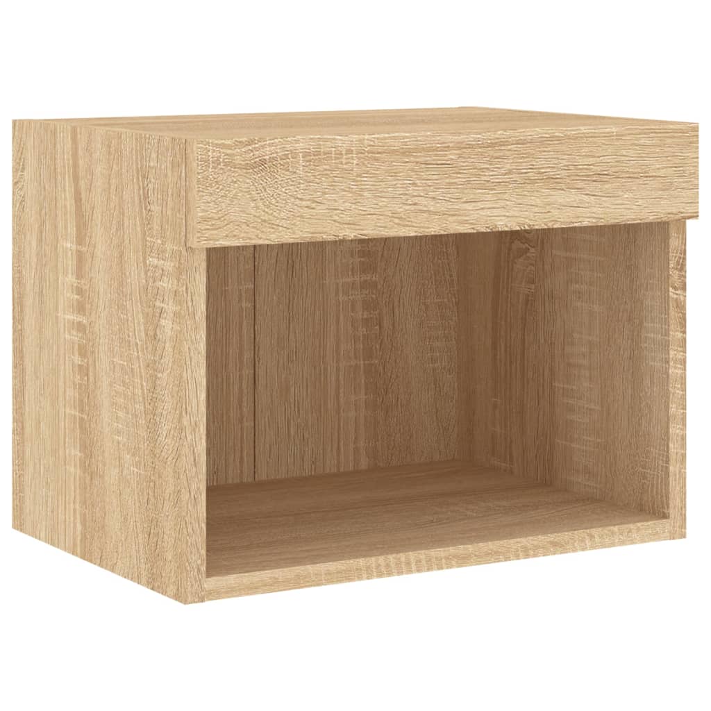 Meuble TV Gris Taupe Effet Chêne - 7 Pièces-Mon Meuble TV-Noir-7-8