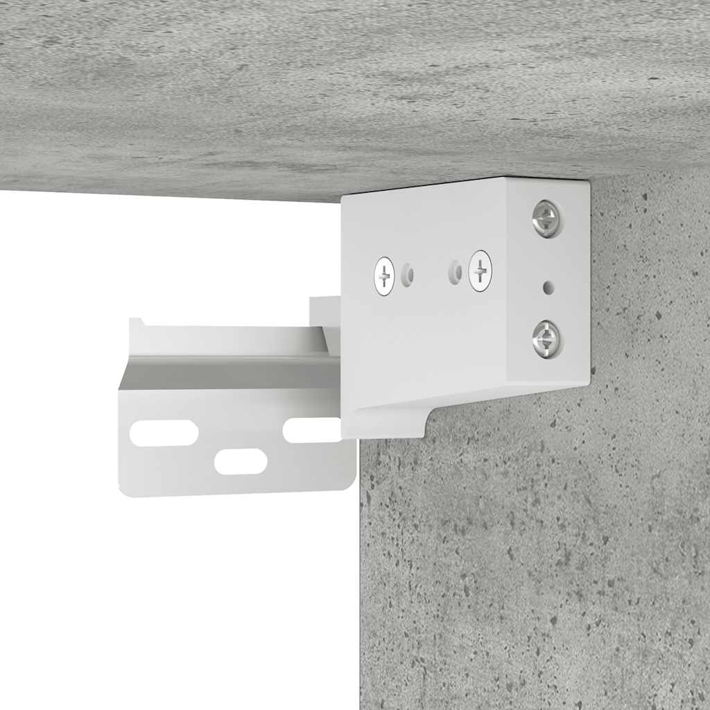 Meuble TV Haut Effet Béton - 8 Pièces-Mon Meuble TV-Gris béton-60 cm-10