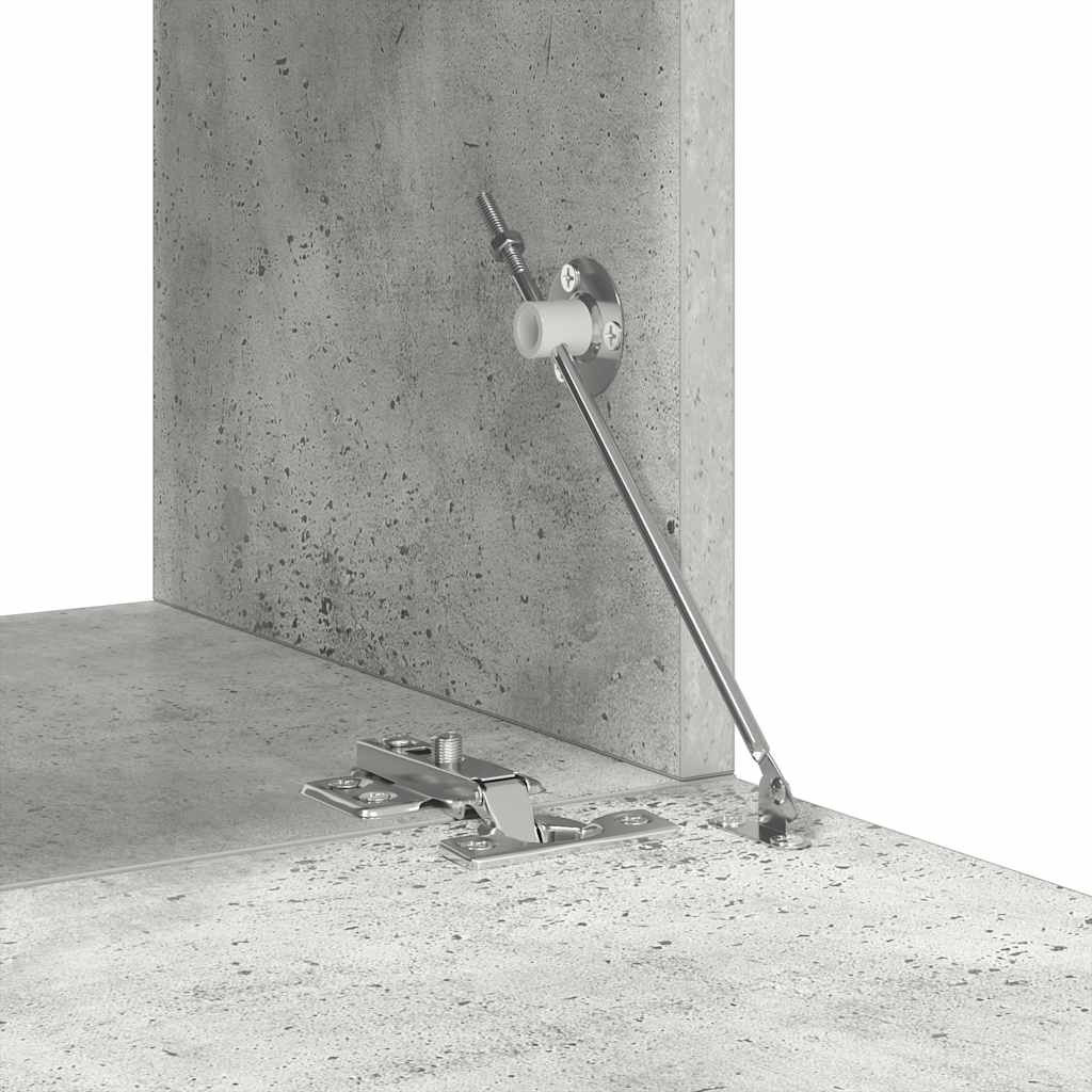 Meuble TV Haut Effet Béton - 8 Pièces-Mon Meuble TV-Gris béton-60 cm-11