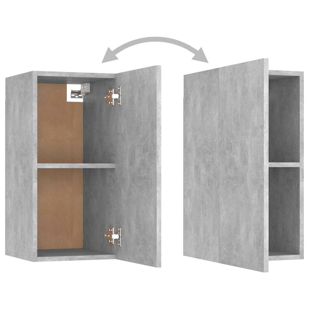 Meuble TV Haut Gris Béton - Lot de 2-Mon Meuble TV-12