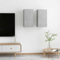 Meuble TV Haut Gris Béton - Lot de 2-Mon Meuble TV-2