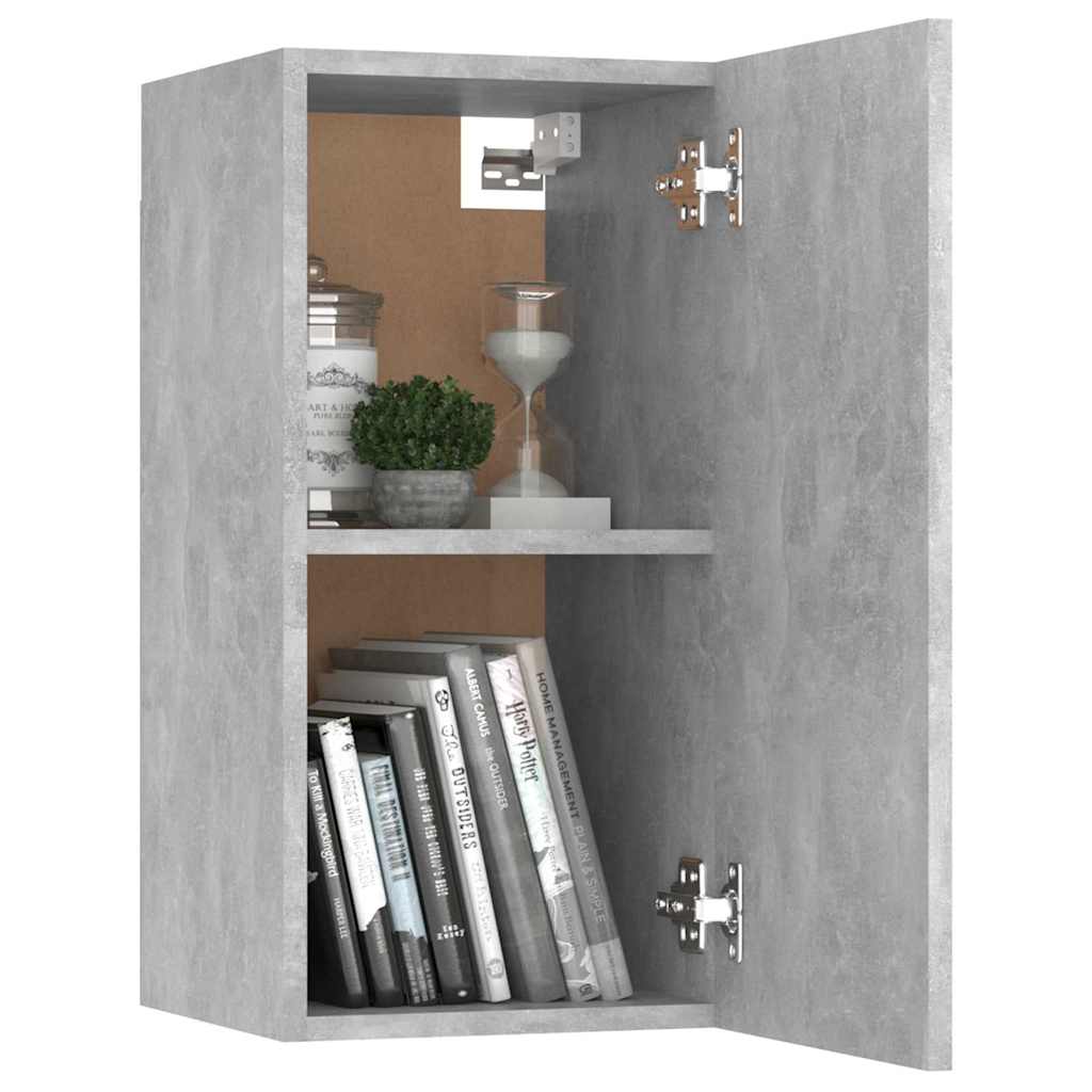 Meuble TV Haut Gris Béton - Lot de 2-Mon Meuble TV-3
