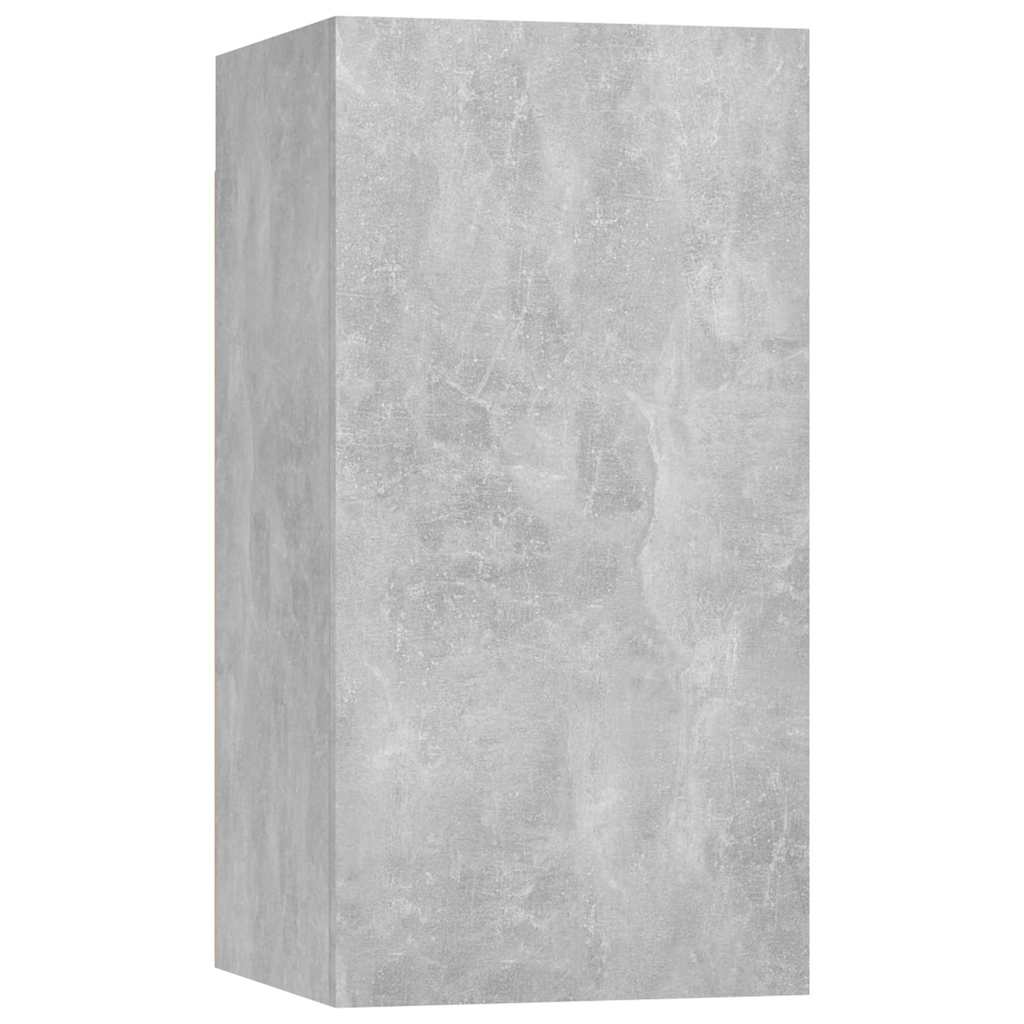 Meuble TV Haut Gris Béton - Lot de 2-Mon Meuble TV-7