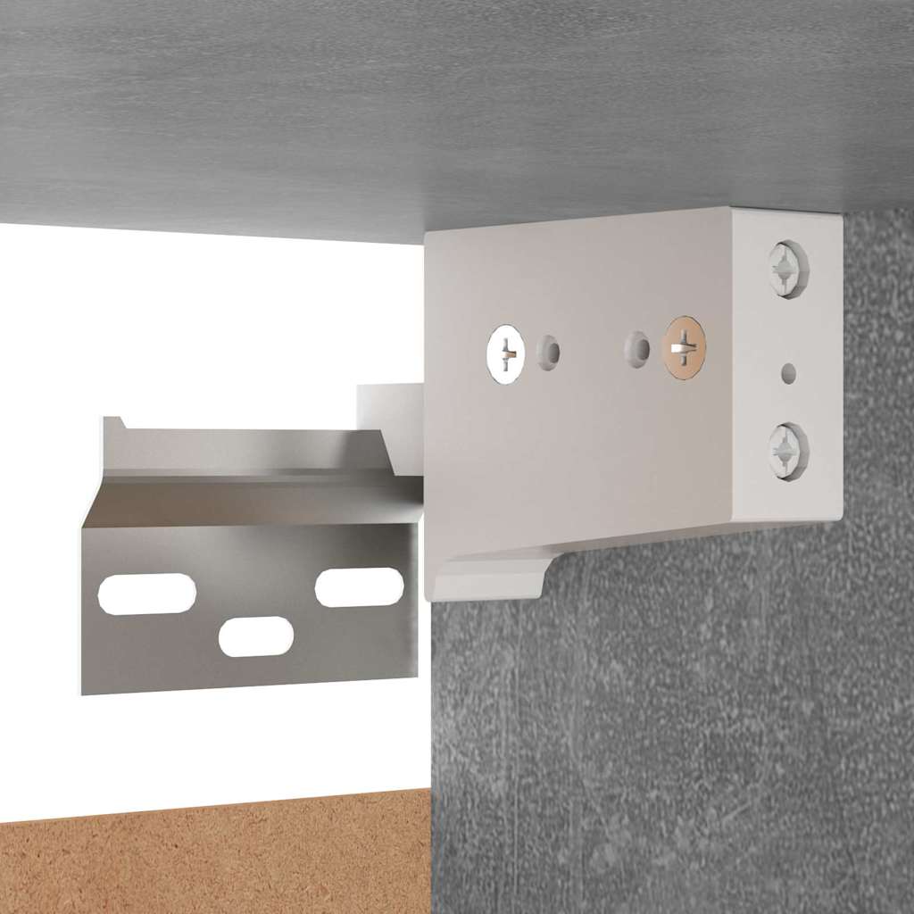 Meuble TV Haut Gris Béton - Lot de 2-Mon Meuble TV-8