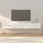Meuble TV Haut Industriel Effet Sonoma Gris - 3 Pièces-Mon Meuble TV-Blanc-100 cm-3-40