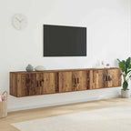 Meuble TV Haut Industriel Effet Sonoma Gris - 3 Pièces-Mon Meuble TV-Bois ancien-80 cm-3-14