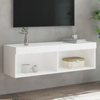 Meuble TV Haut LED Blanc - 160 cm-Mon Meuble TV-Blanc-100 cm-1-30