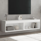 Meuble TV Haut LED Blanc - 160 cm-Mon Meuble TV-Blanc-60 cm-2-48