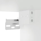 Meuble TV Haut LED Blanc - 160 cm-Mon Meuble TV-Gris béton-80 cm-2-12