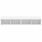 Meuble TV Haut LED Blanc - 160 cm-Mon Meuble TV-Gris béton-80 cm-2-8