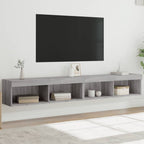 Meuble TV Haut LED Blanc - 160 cm-Mon Meuble TV-Sonoma gris-100 cm-2-47