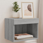 Meuble TV Haut LED Blanc - 160 cm-Mon Meuble TV-Sonoma gris-40 cm-1-60