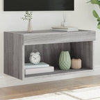 Meuble TV Haut LED Blanc - 160 cm-Mon Meuble TV-Sonoma gris-60 cm-1-32