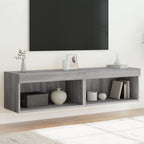 Meuble TV Haut LED Blanc - 160 cm-Mon Meuble TV-Sonoma gris-60 cm-2-49