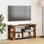 Meuble TV Imitation Chêne Gris - 100 cm-Mon Meuble TV-Chêne fumé-12