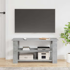Meuble TV Imitation Chêne Gris - 100 cm-Mon Meuble TV-Gris béton-11