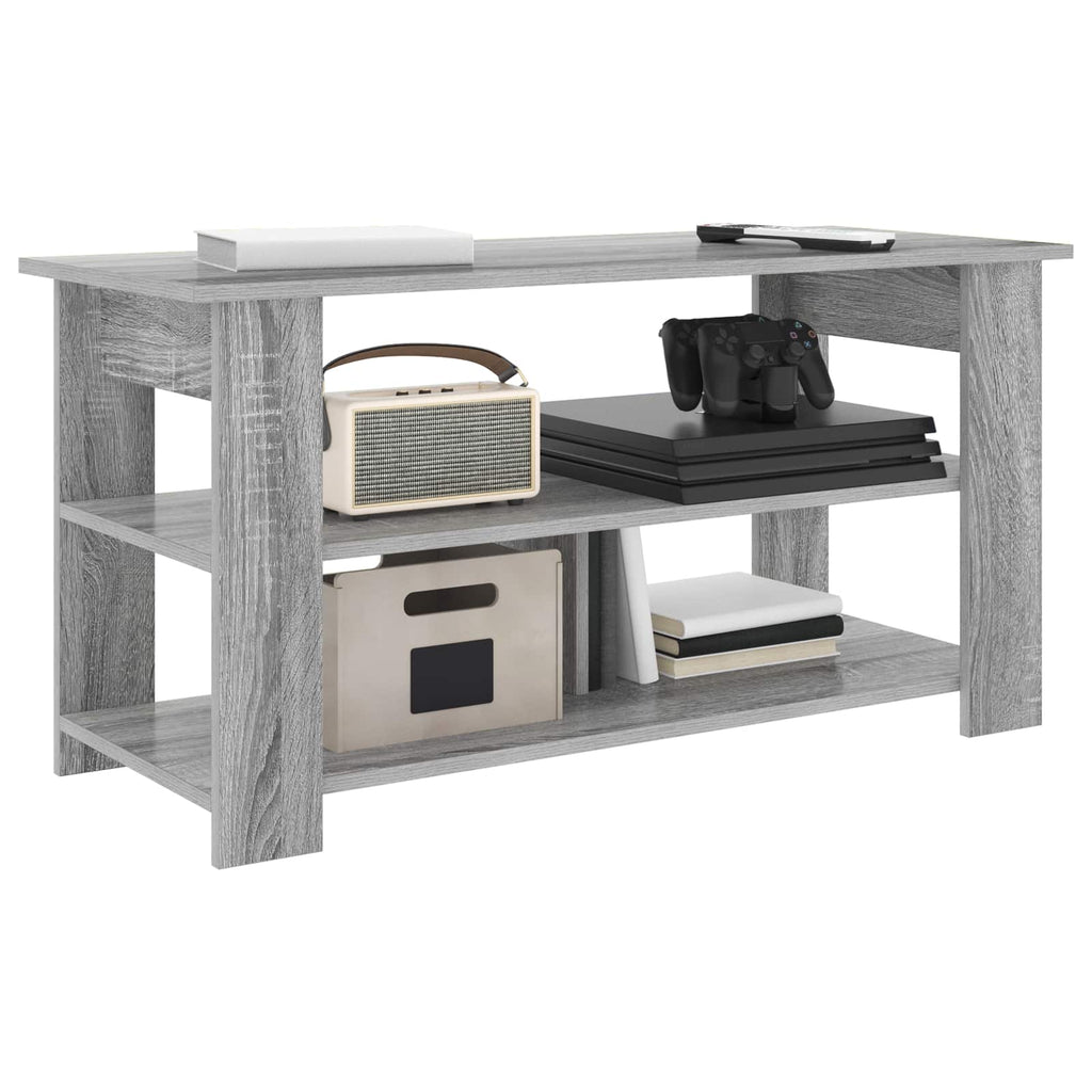 Meuble TV Imitation Chêne Gris - 100 cm-Mon Meuble TV-Sonoma gris-3