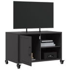 Meuble TV Industriel avec Rangement en Acier Noir - 68 cm-Mon Meuble TV-Vert-1-5