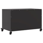 Meuble TV Industriel avec Rangement en Acier Noir - 68 cm-Mon Meuble TV-Vert-1-8