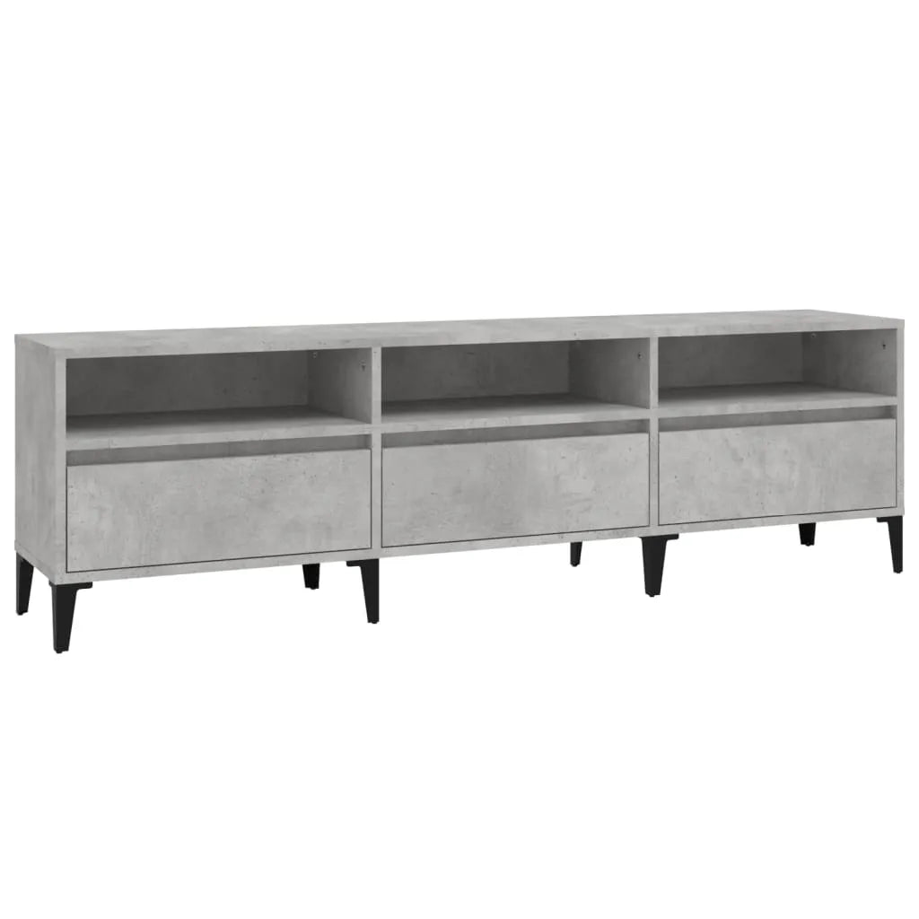 Meuble TV Industriel Effet Béton - 150 cm-Mon Meuble TV-2