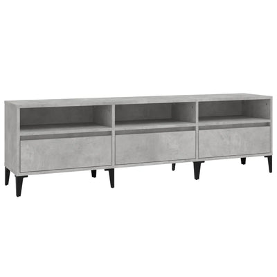 Meuble TV Industriel Effet Béton - 150 cm