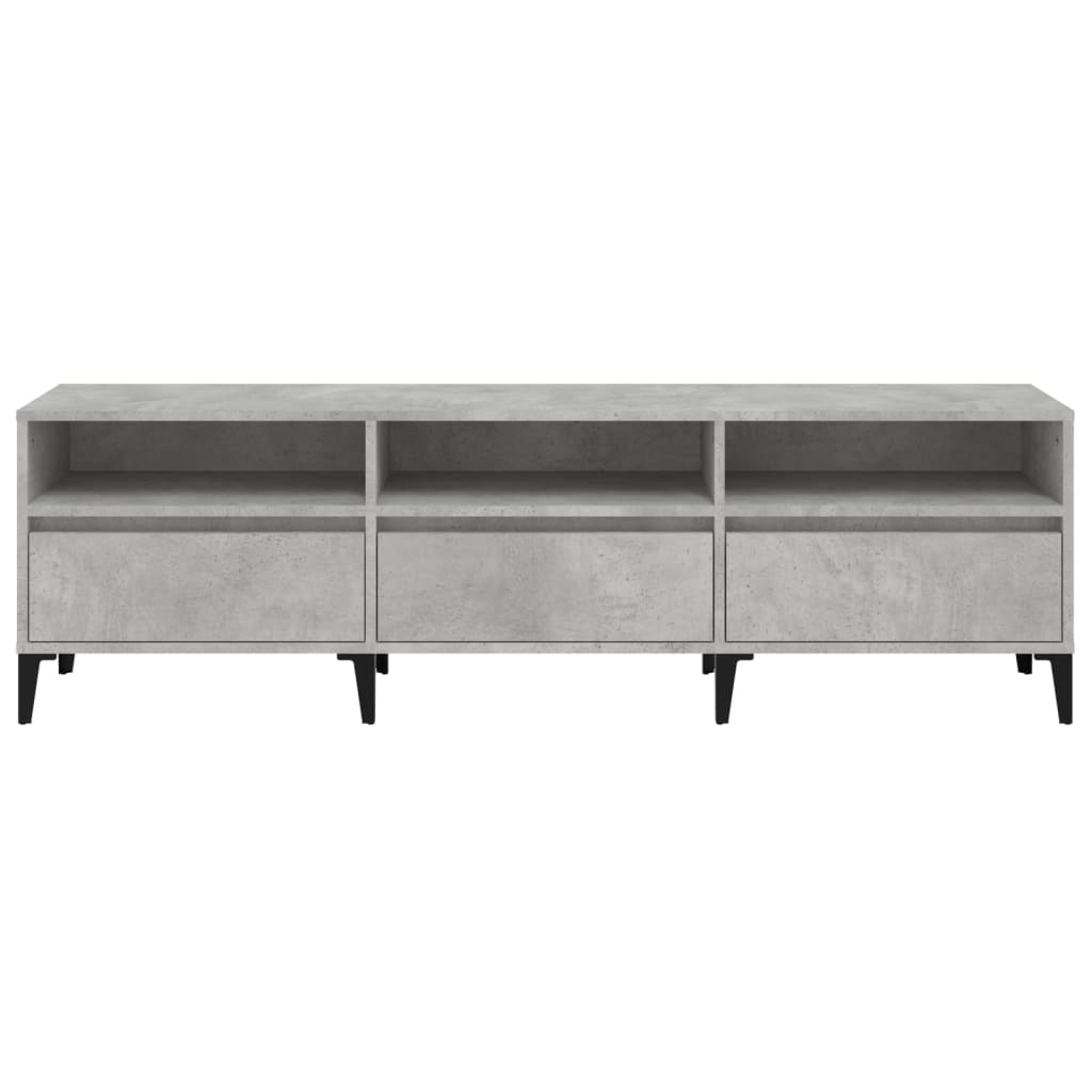 Meuble TV Industriel Effet Béton - 150 cm-Mon Meuble TV-6