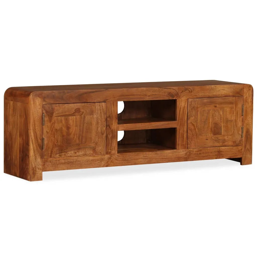Meuble TV Industriel en Acacia Massif - 120 cm-Mon Meuble TV-1