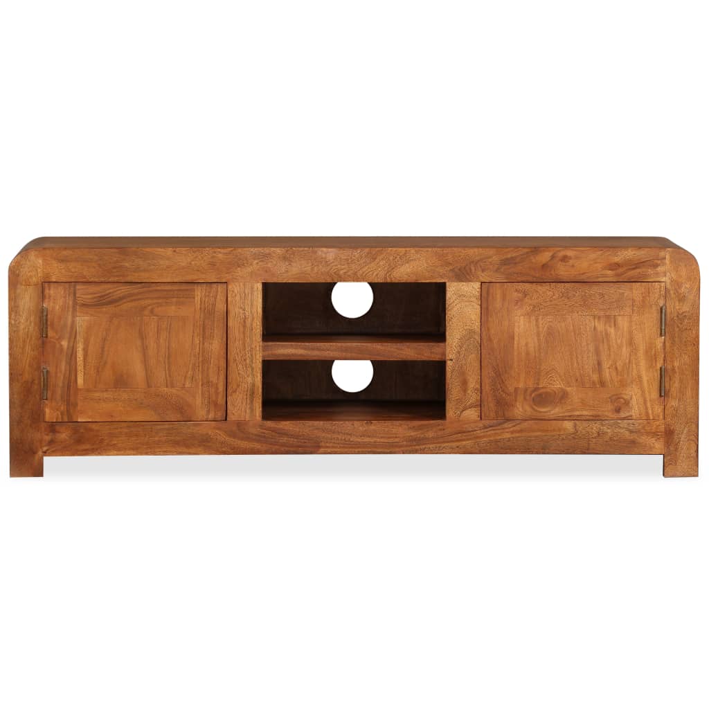 Meuble TV Industriel en Acacia Massif - 120 cm-Mon Meuble TV-2