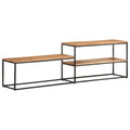 Meuble TV Industriel en Acacia Massif et Acier - 180 cm-Mon Meuble TV-Bois d'acacia massif-1