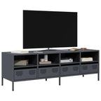 Meuble TV Industriel en Acier Blanc - 101,5 cm-Mon Meuble TV-Anthracite-135 cm-19