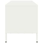 Meuble TV Industriel en Acier Blanc - 101,5 cm-Mon Meuble TV-Blanc-68 cm-6