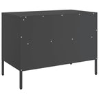 Meuble TV Industriel en Acier Noir - Lot de 2-Mon Meuble TV-Noir-1-9