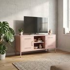 meuble-tv-industriel-en-acier-rose-100-5-cm-decor