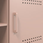Meuble TV Industriel en Acier Rose - 100 cm-Mon Meuble TV-Rose-11