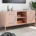 Meuble TV Industriel en Acier Rose - 100 cm-Mon Meuble TV-Rose-2