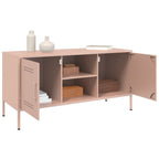 Meuble TV Industriel en Acier Rose - 100 cm-Mon Meuble TV-Rose-5