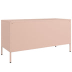 Meuble TV Industriel en Acier Rose - 100 cm-Mon Meuble TV-Rose-8