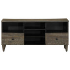 Meuble TV Industriel en Bois de Manguier Noir - 100 cm-Mon Meuble TV-3
